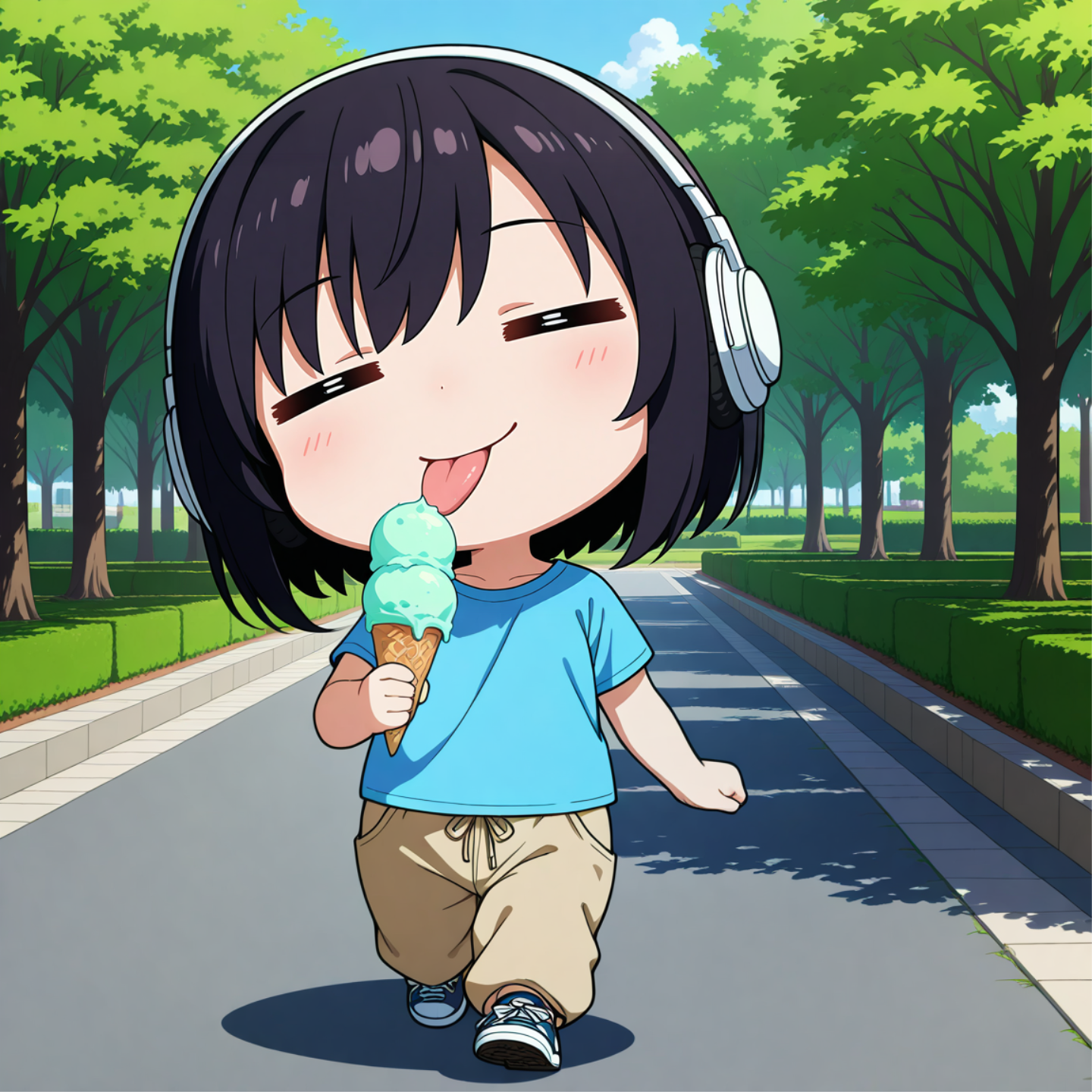 暑い日はアイス
