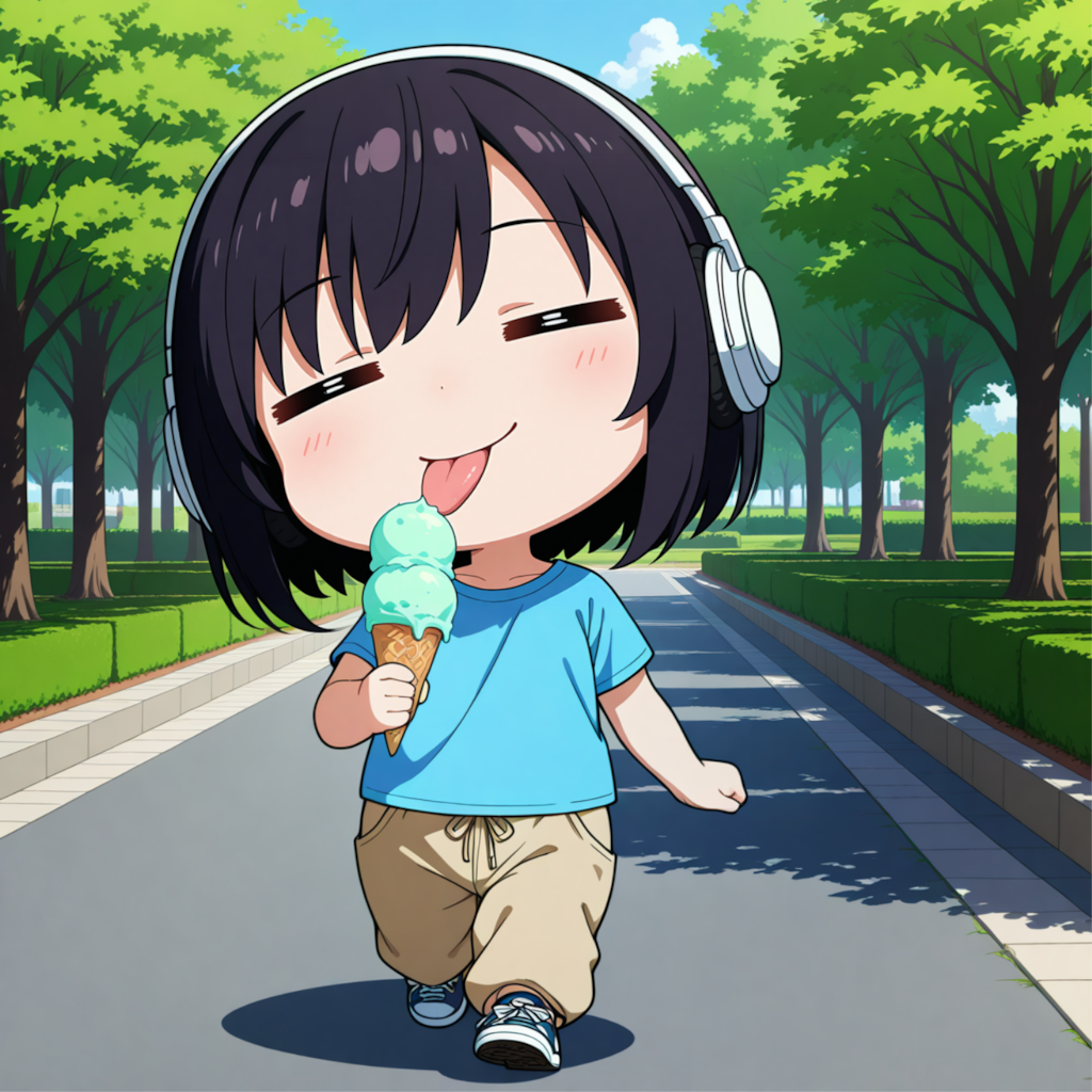 暑い日はアイス