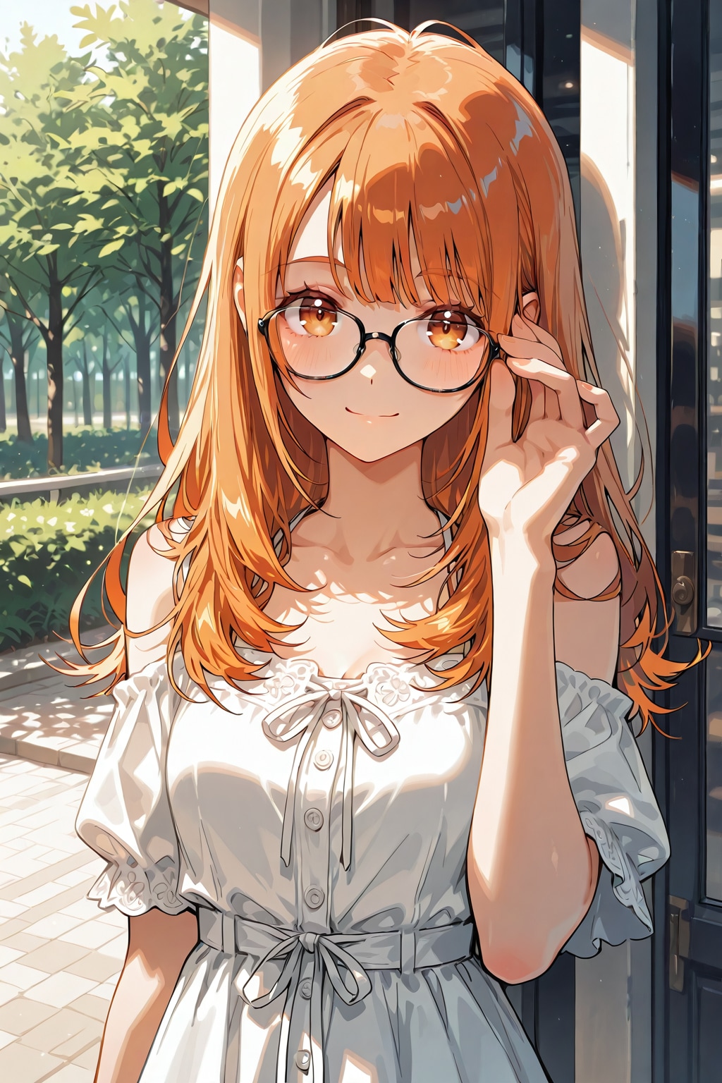 メガネ美少女