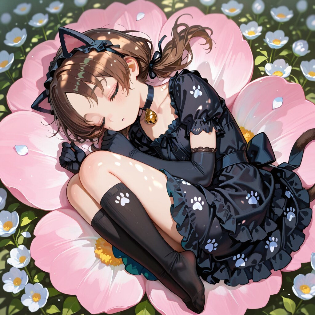 ロリータのうたた寝① | の人気AIイラスト・グラビア