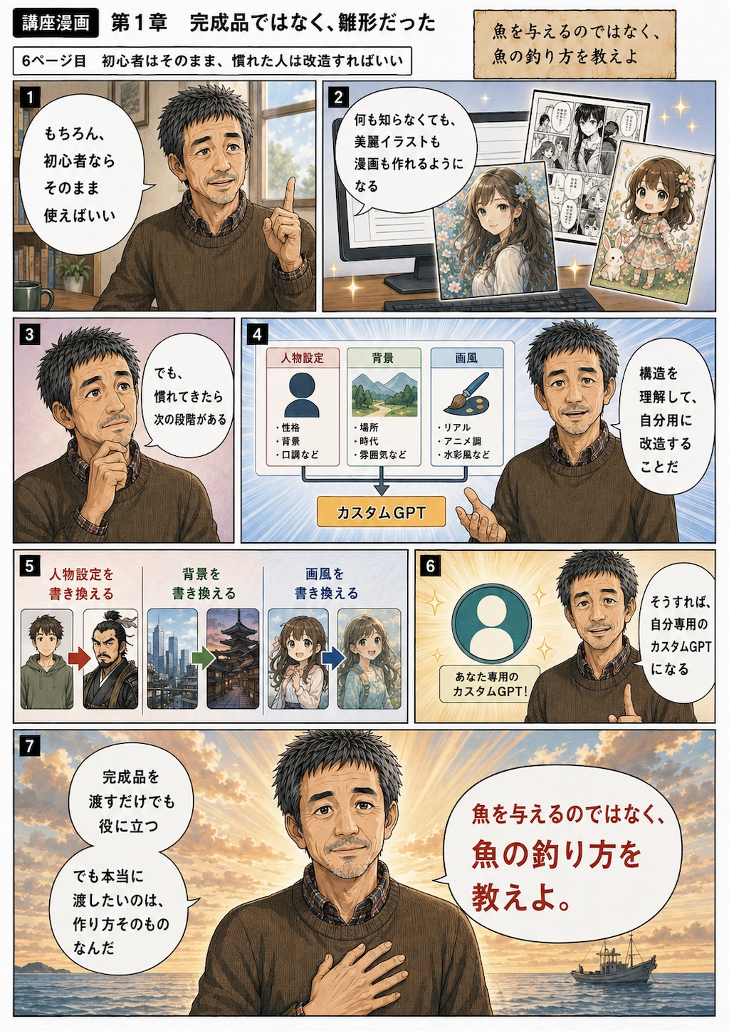 AI漫画とカスタムGPTのメイキング講座
