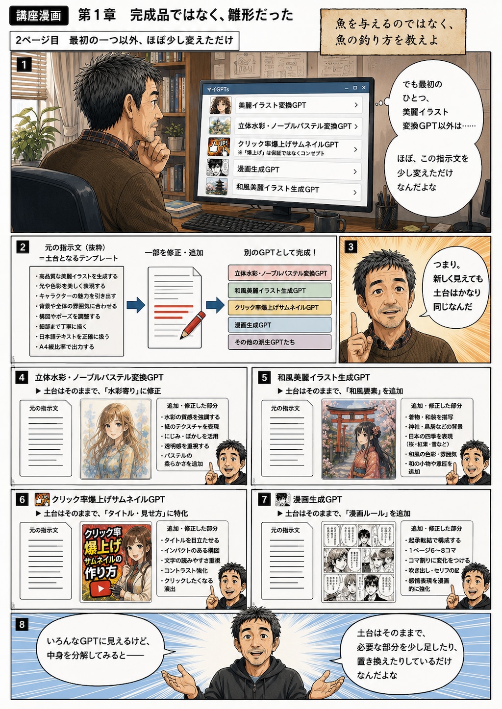 AI漫画とカスタムGPTのメイキング講座