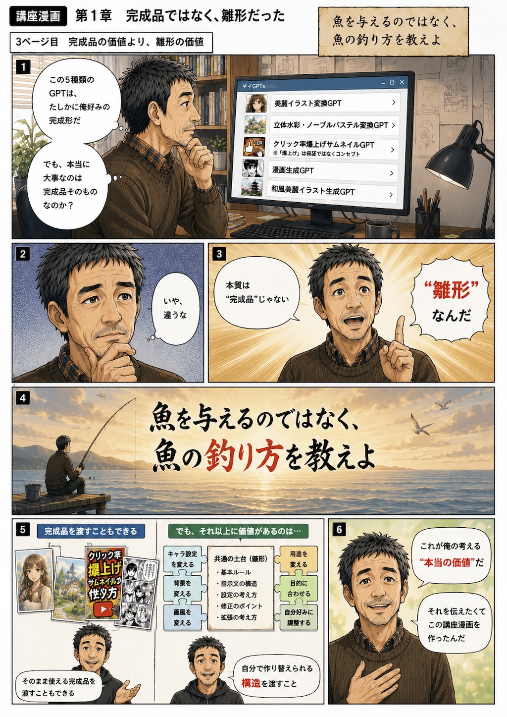 AI漫画とカスタムGPTのメイキング講座