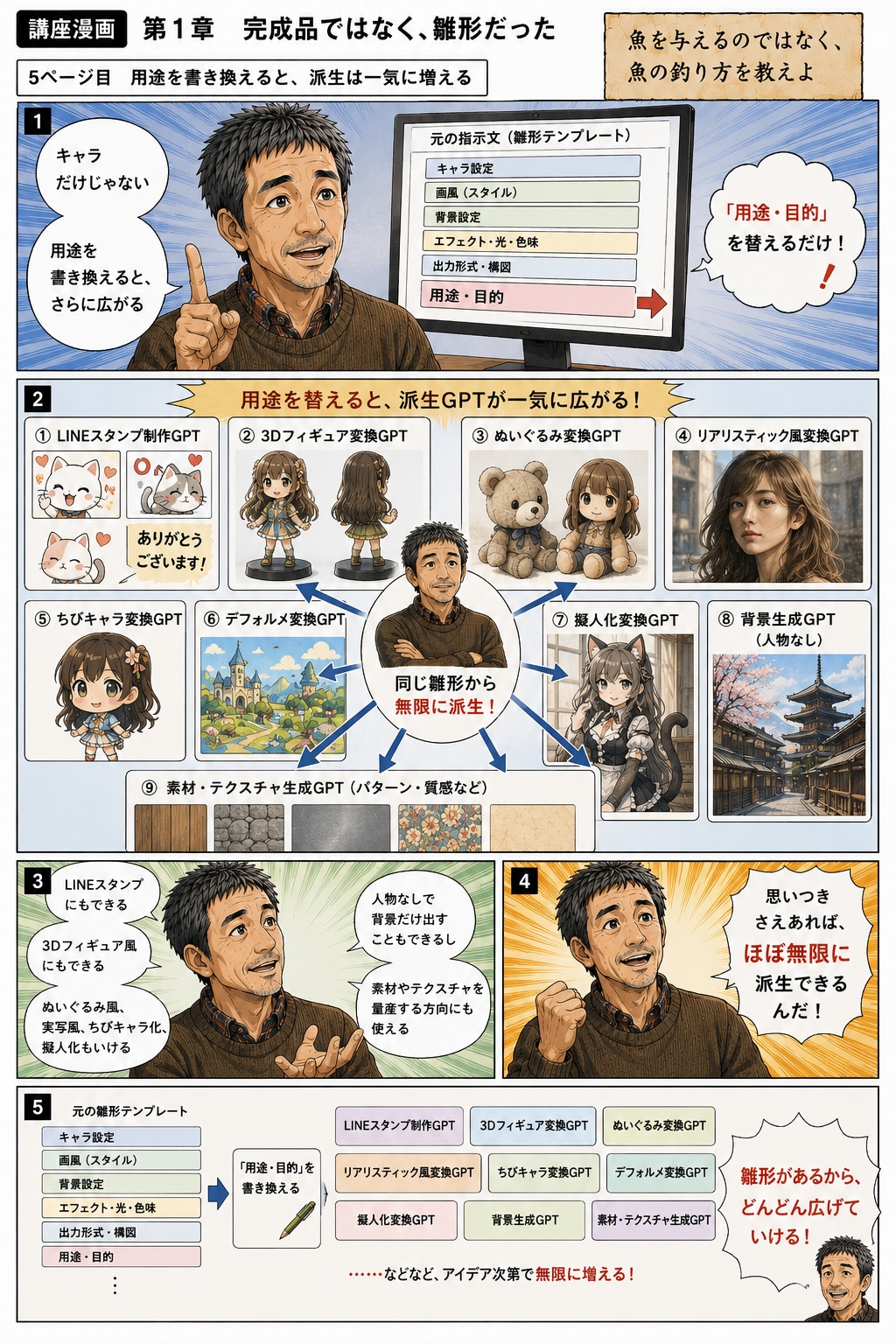 AI漫画とカスタムGPTのメイキング講座