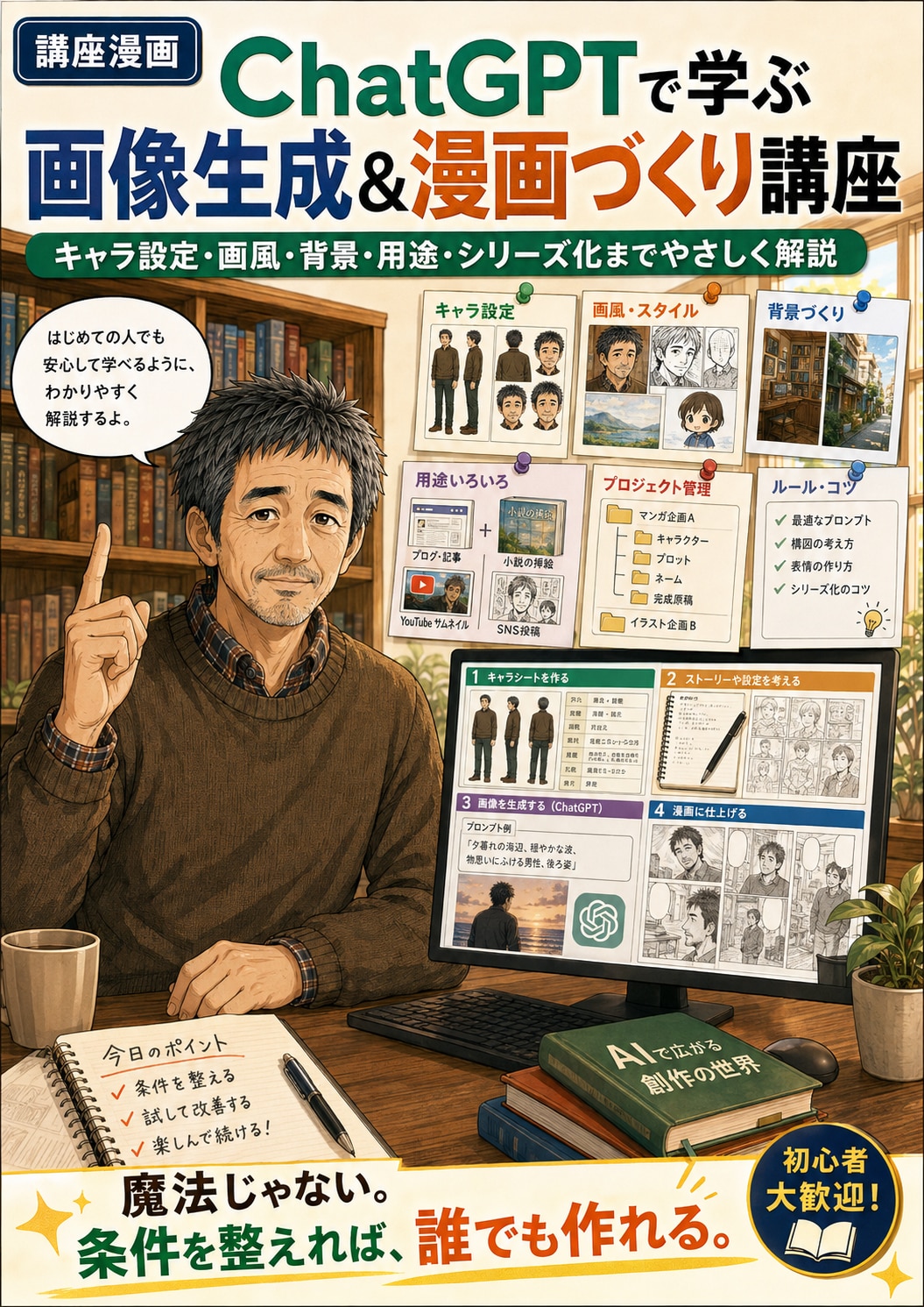 AI漫画とカスタムGPTのメイキング講座 | の人気AIイラスト・グラビア