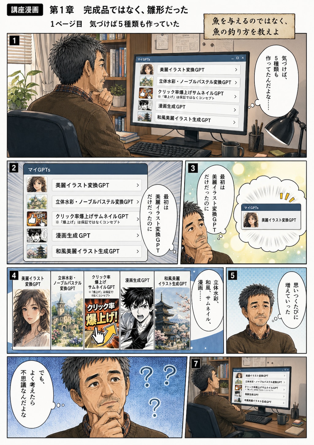 AI漫画とカスタムGPTのメイキング講座