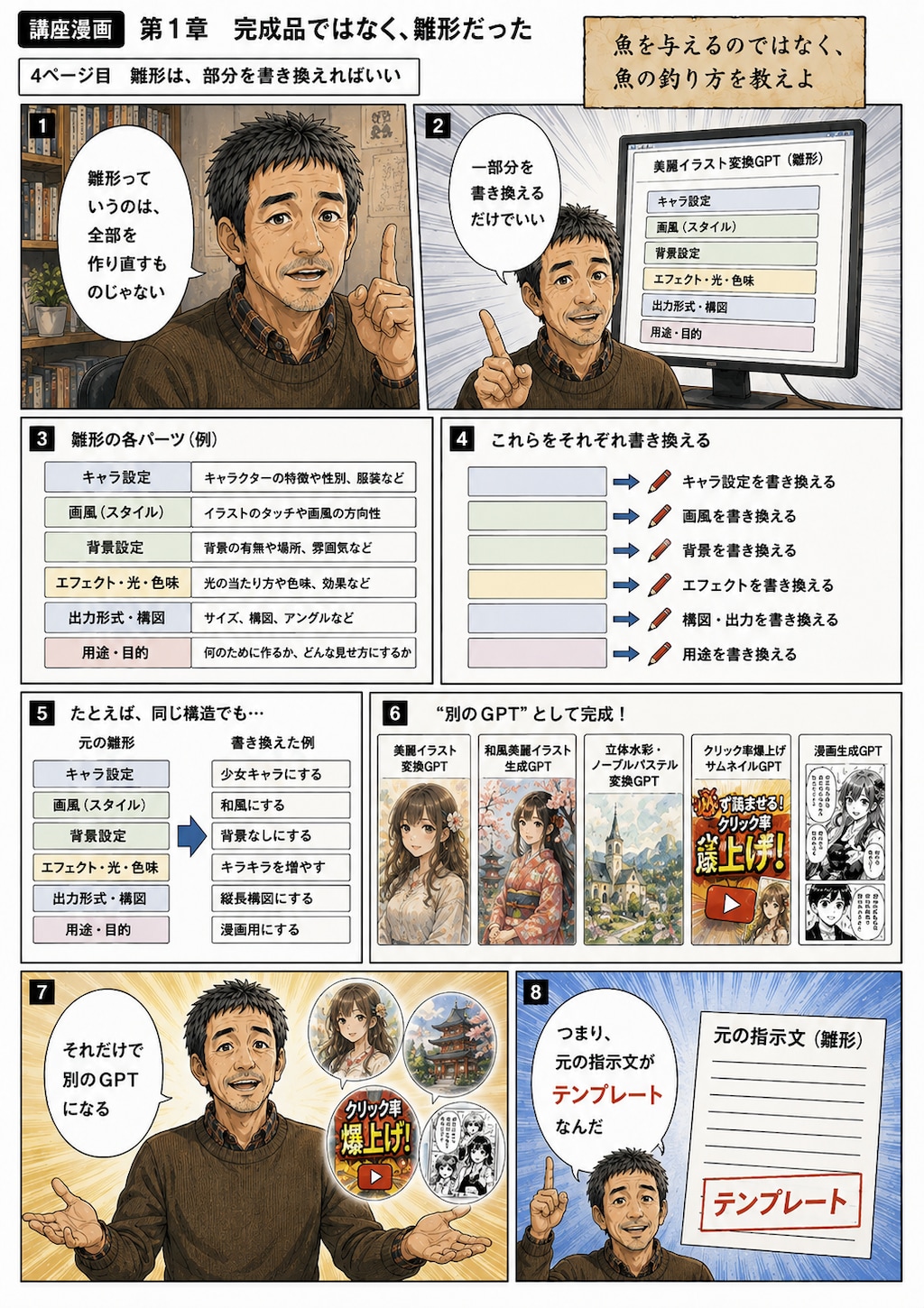 AI漫画とカスタムGPTのメイキング講座