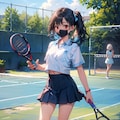 ちちぷいスクール テニス部所属のKTちゃんとリリちゃん 8枚目