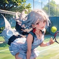 ちちぷいスクール テニス部所属のKTちゃんとリリちゃん 7枚目