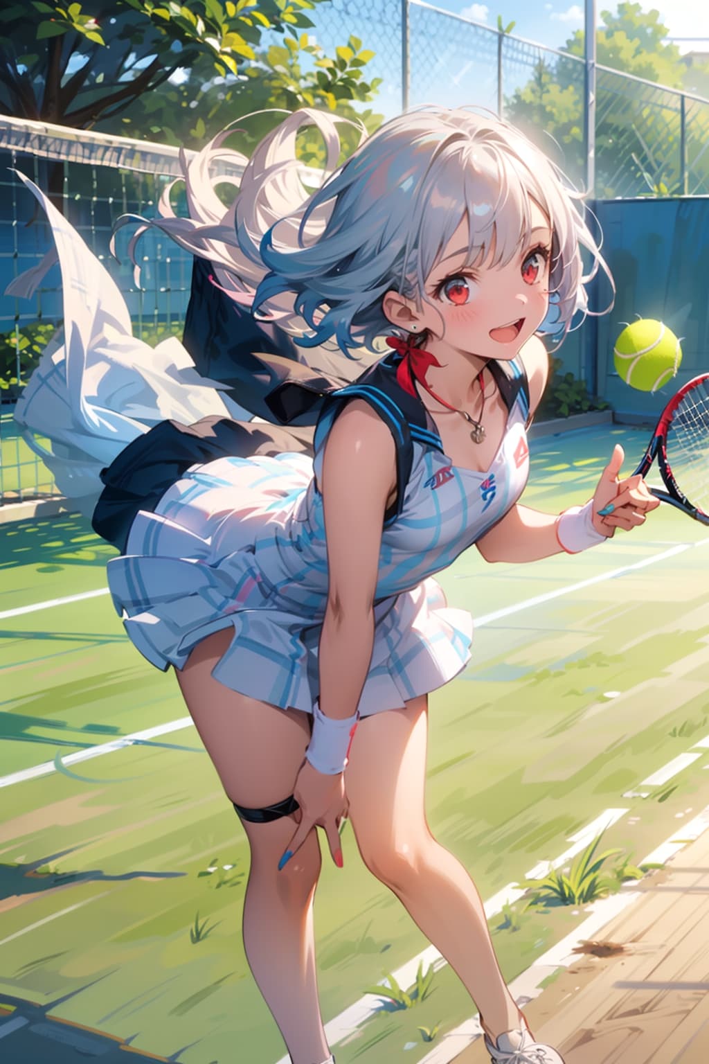 ちちぷいスクール テニス部所属のKTちゃんとリリちゃん