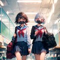 ちちぷいスクール テニス部所属のKTちゃんとリリちゃん 6枚目