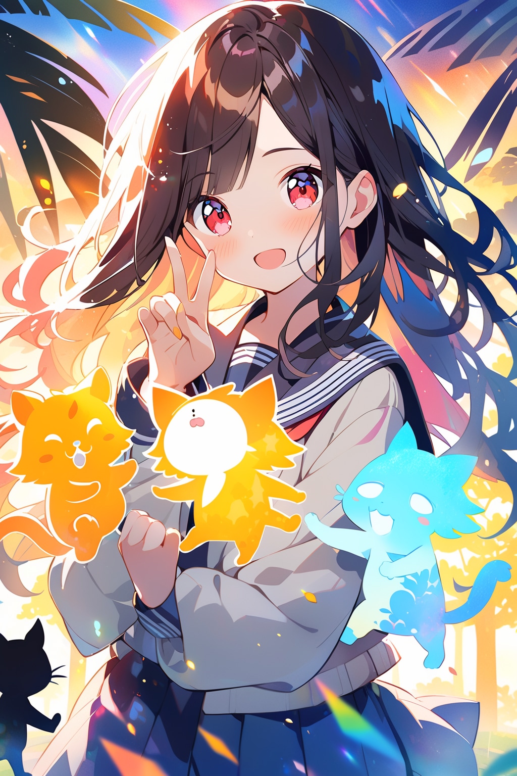 猫とししょちゃん