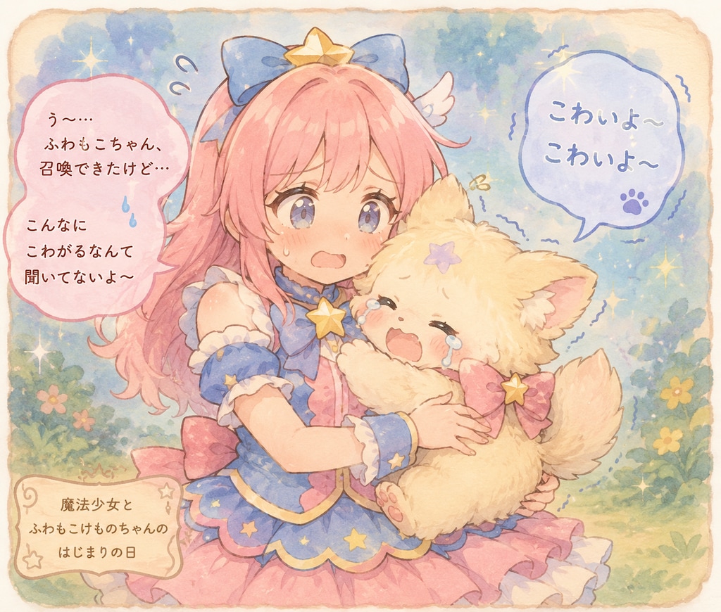魔法少女ちゃんと召喚されたふわもこ