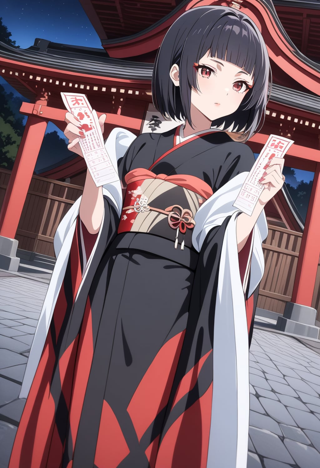 夜の初詣