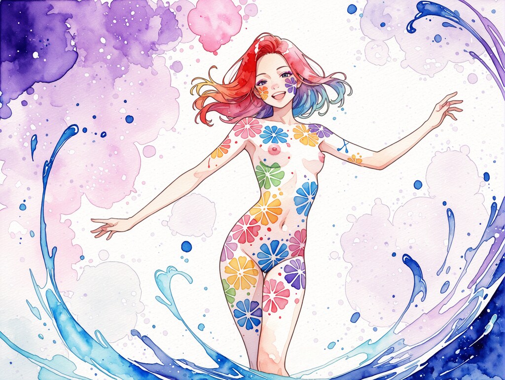 A pure and vividly colorful world 13