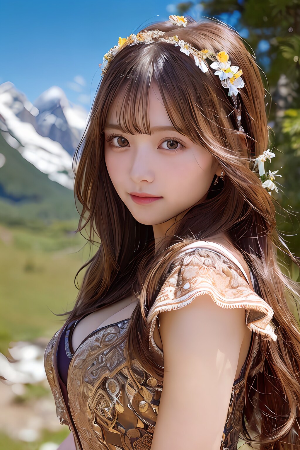 雄大な山々で(フォト)