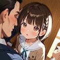 先生と生徒が掃除用具入れ（倉庫？）で壁ドン密着 2 2枚目