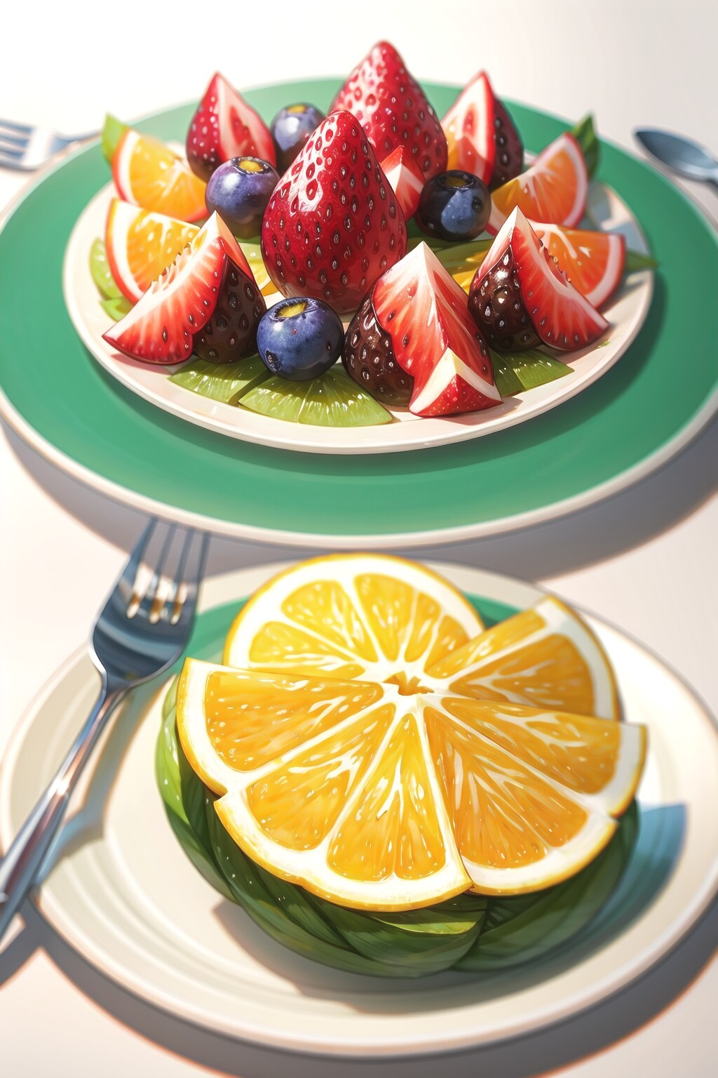 デザートの果物