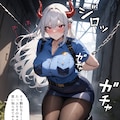 鎖で拘束されたポリスコスプレ魔王さま２ 5枚目