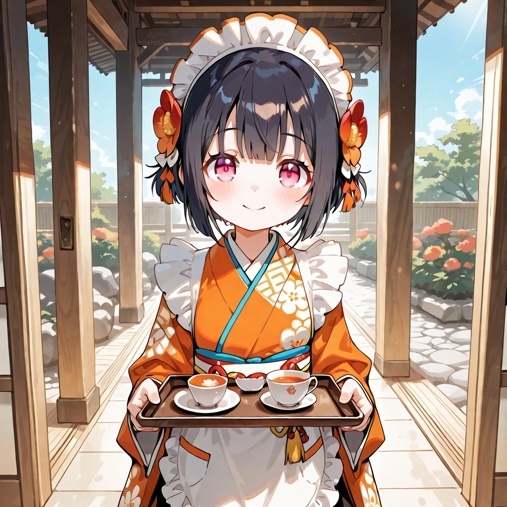 和メイドカフェ　桜ちゃん | の人気AIイラスト・グラビア