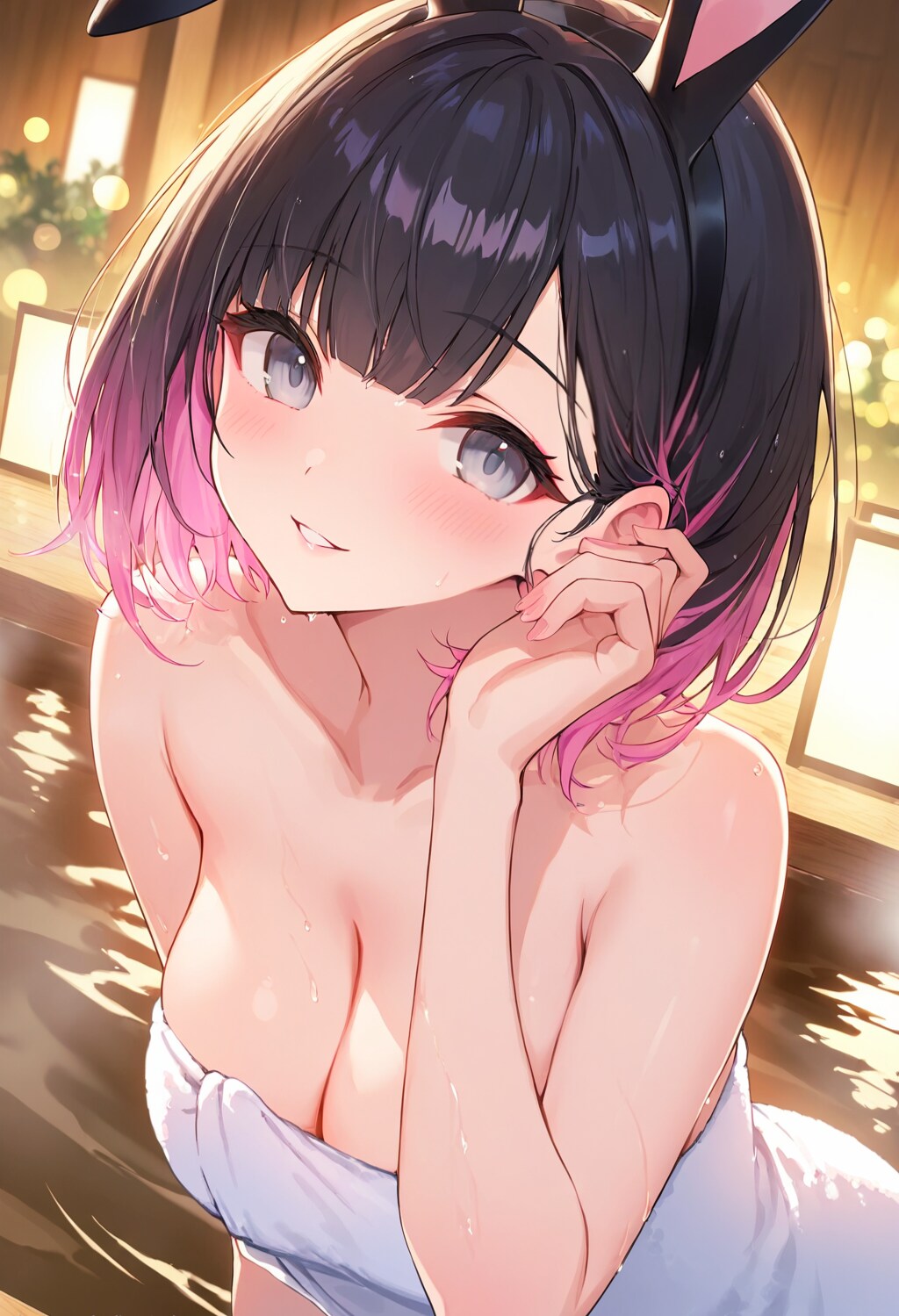 ちょっとお湯が熱いね
