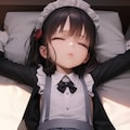 お昼寝メイド睡眠中だし 4枚目