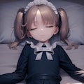 お昼寝メイド睡眠中だし 3枚目