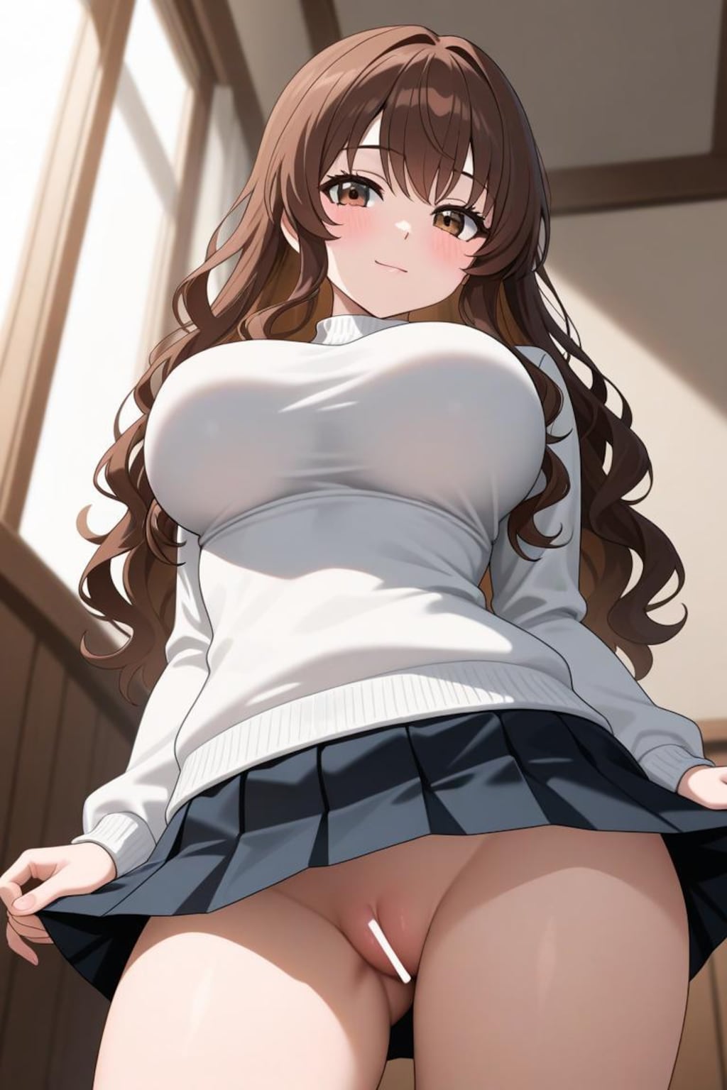 うちの子　茶髪のお姉さん　ノーパン