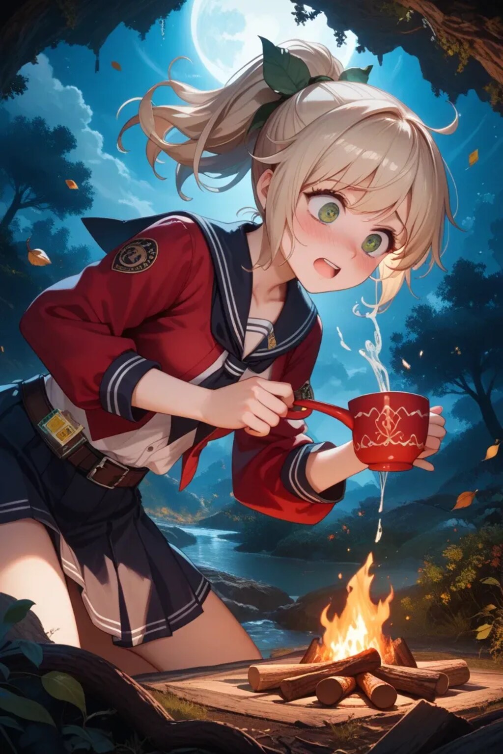 キャンプ女子(初心者)