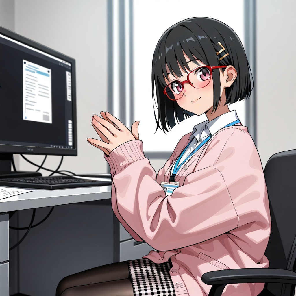 萌え袖総務ちゃん | の人気AIイラスト・グラビア