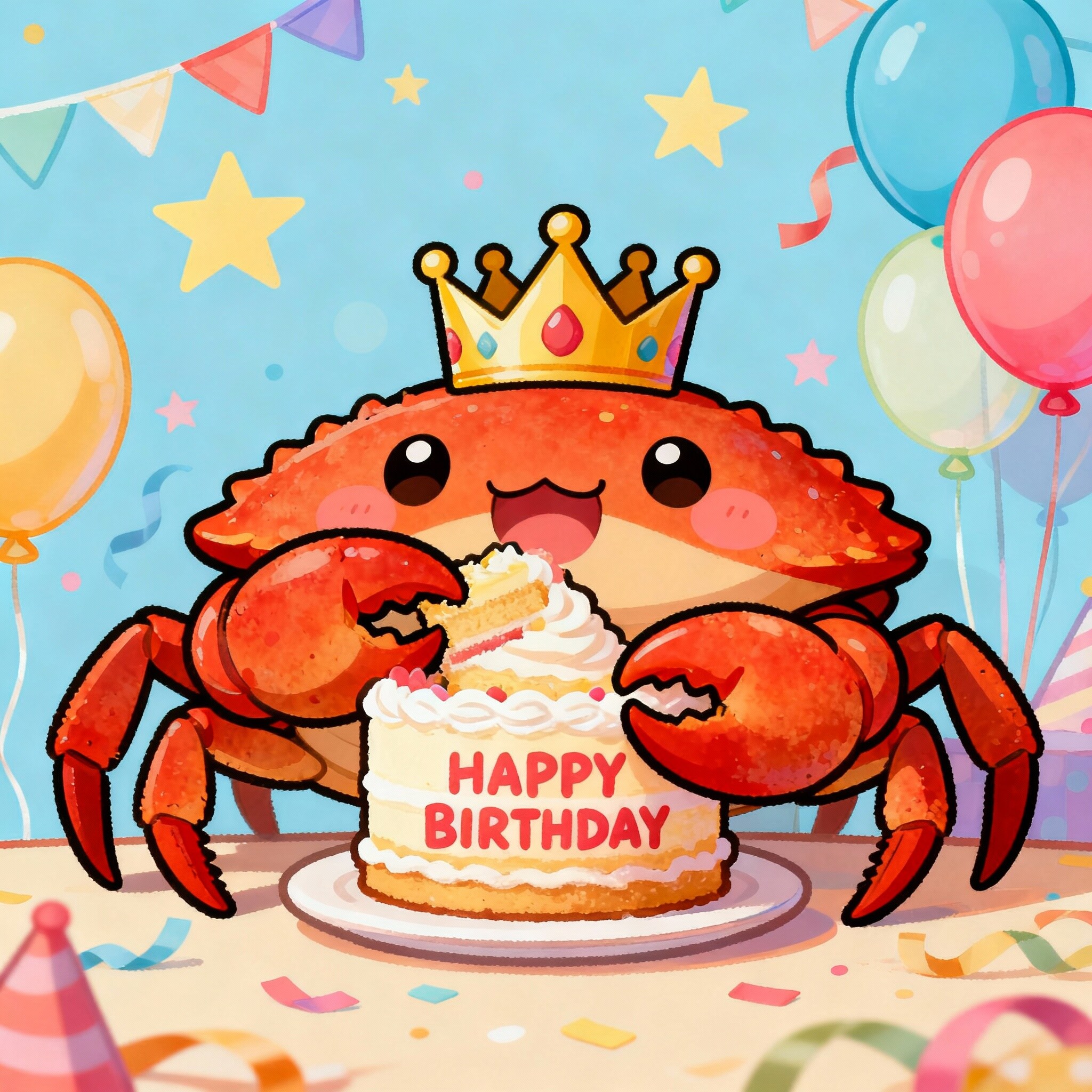 実はカニも誕生日です