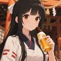 瓶ビールを飲むお行儀の悪いさくらちゃん 3枚目