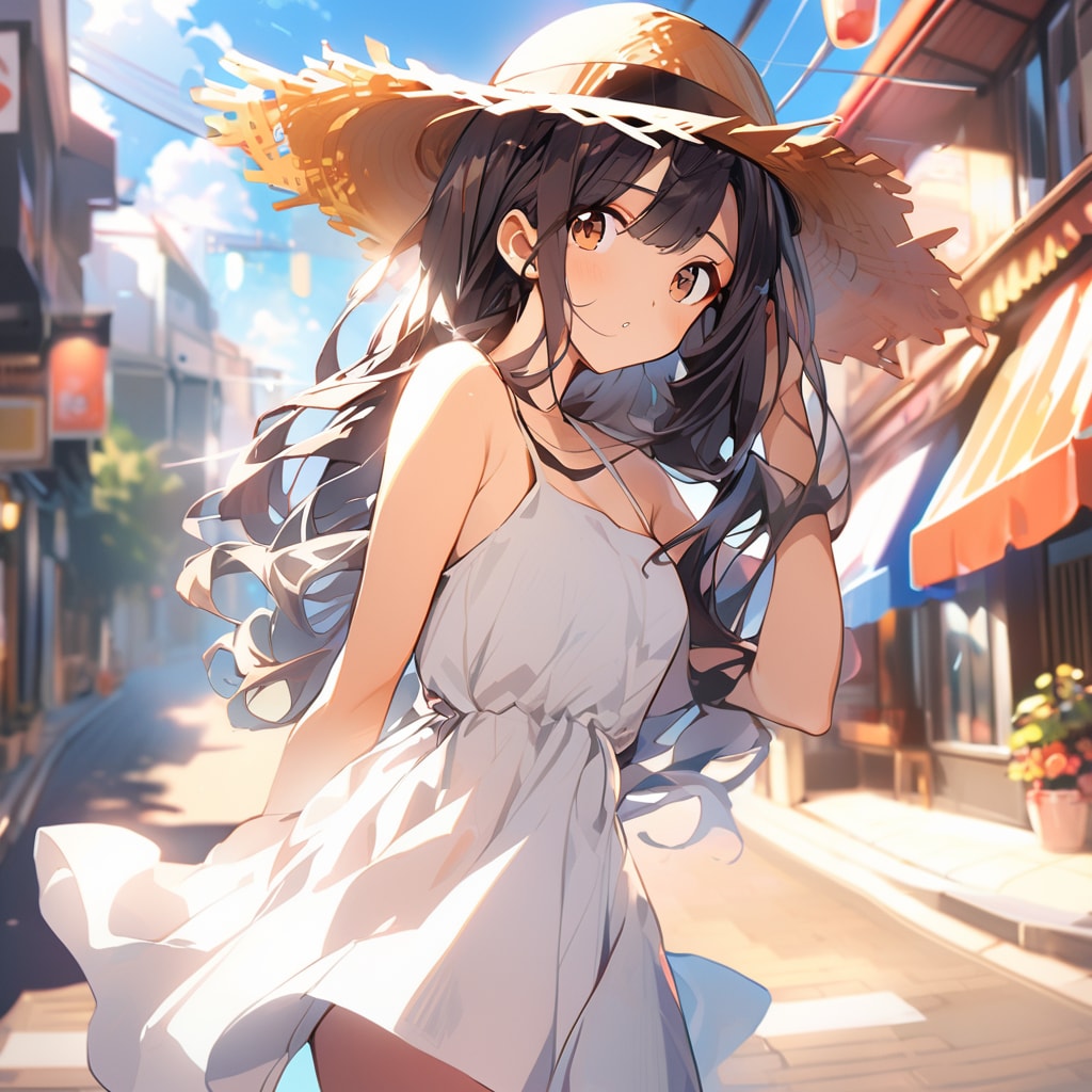 白ワンピース