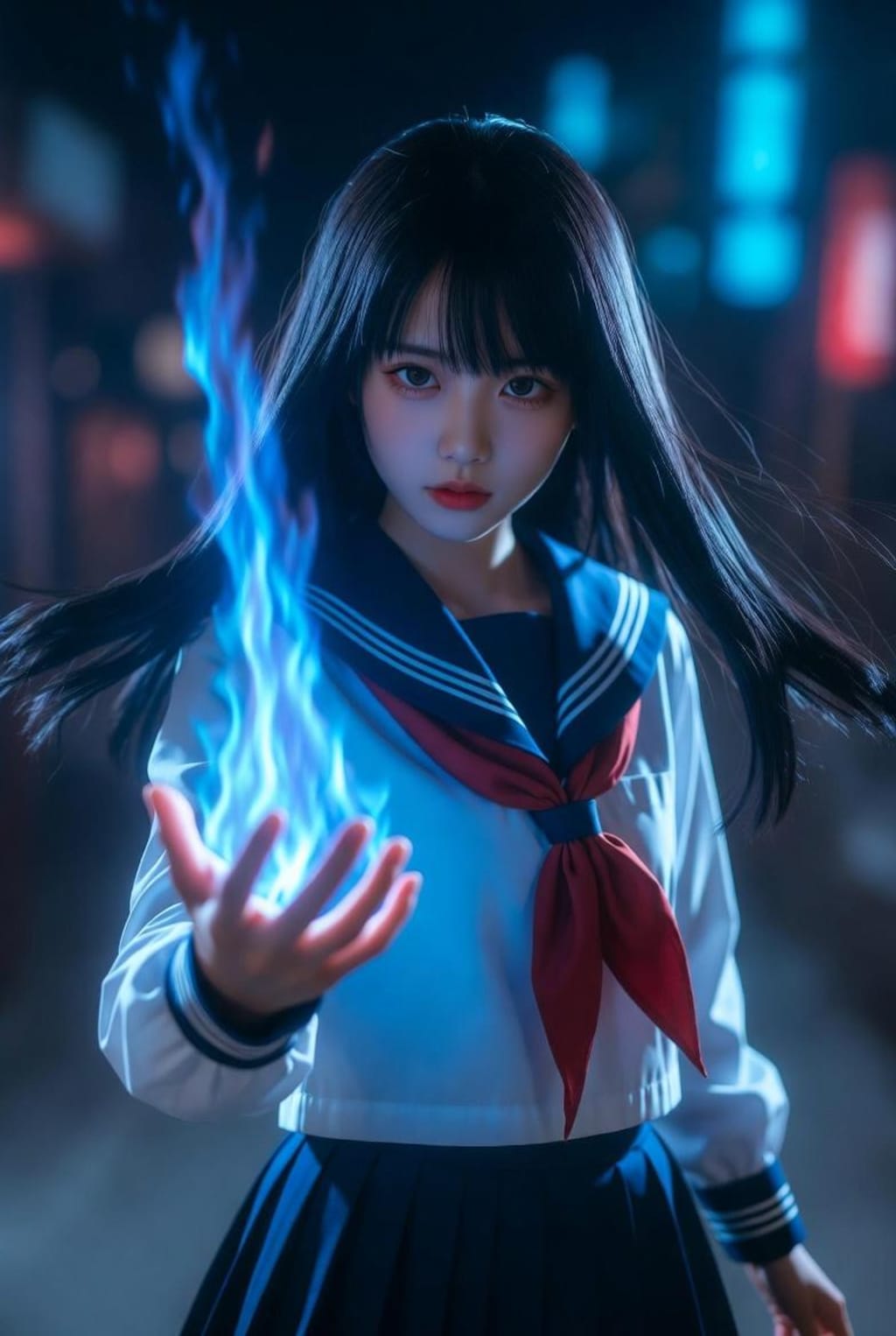 あんたも燃えてみる？(蒼)