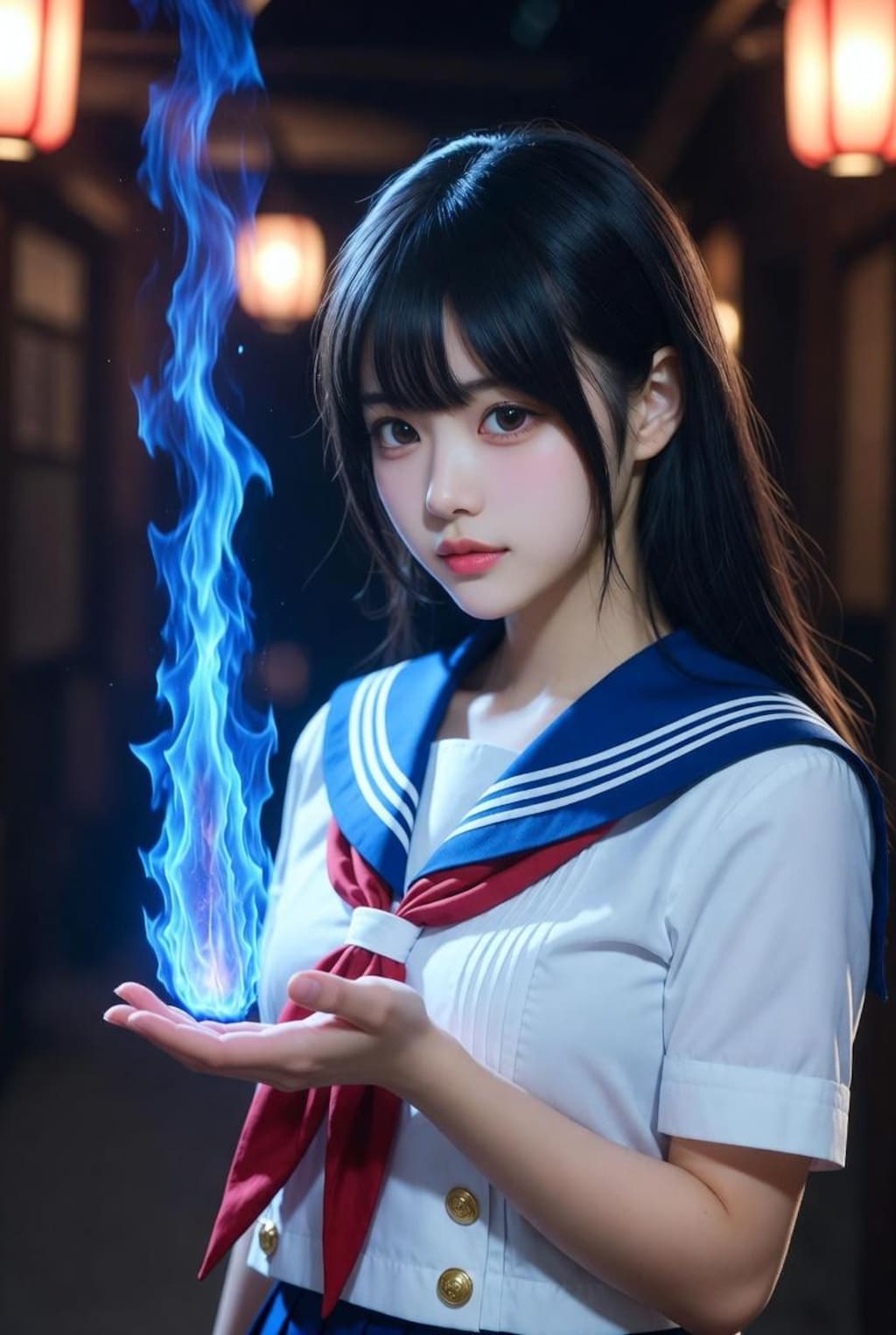 あんたも燃えてみる？(蒼)