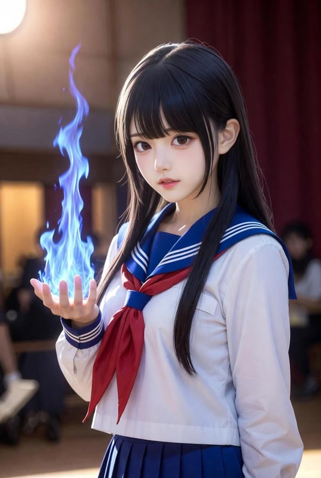 あんたも燃えてみる？(蒼)