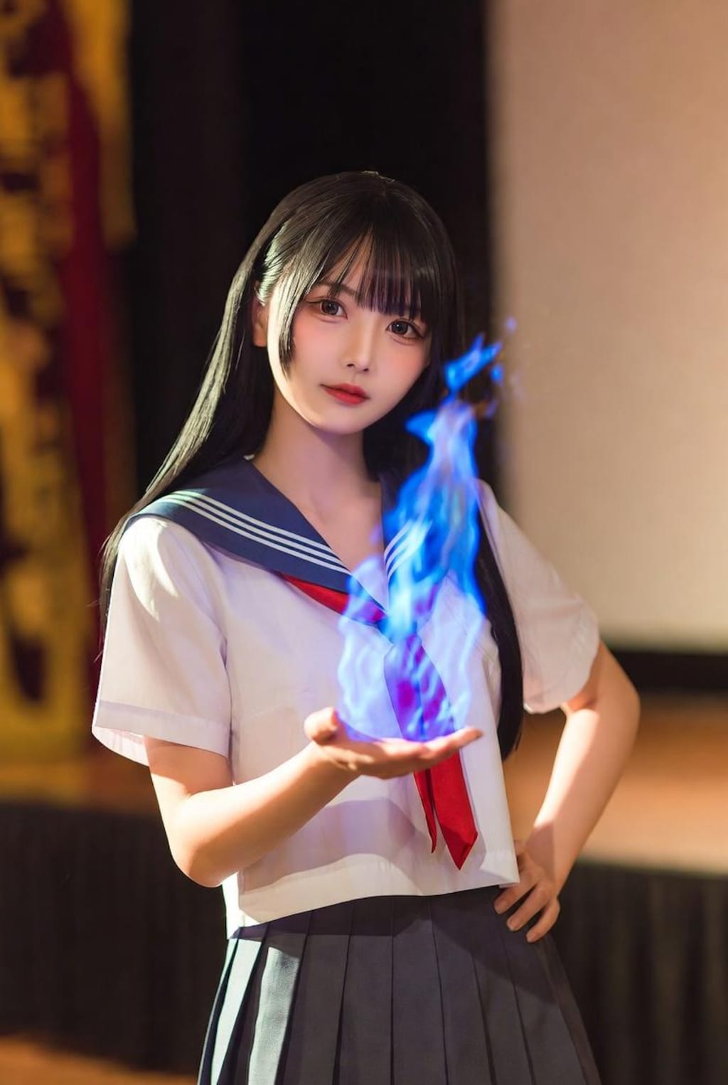 あんたも燃えてみる？(蒼)