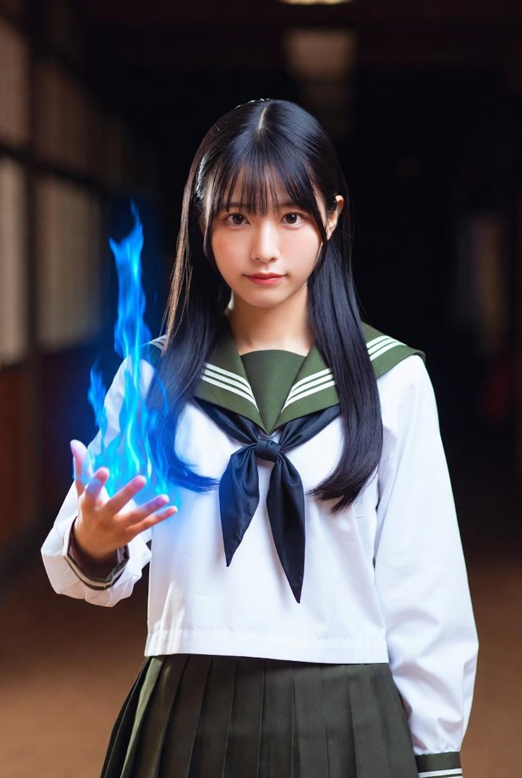 あんたも燃えてみる？(蒼)