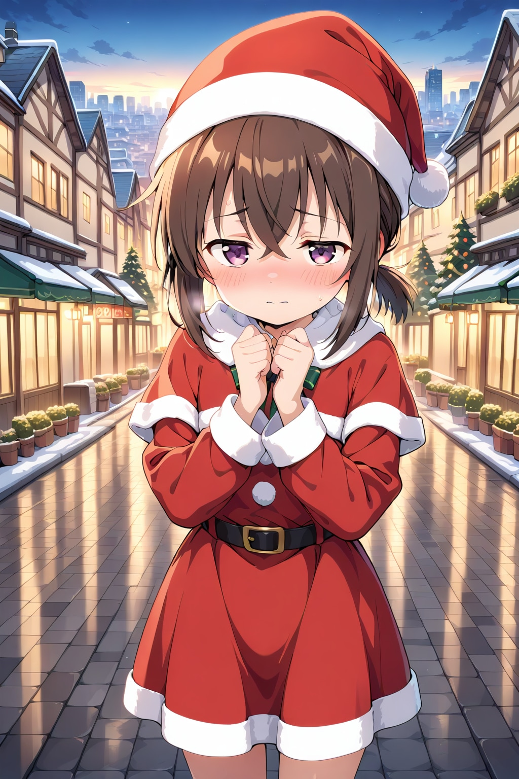 冬の街 7歳少女