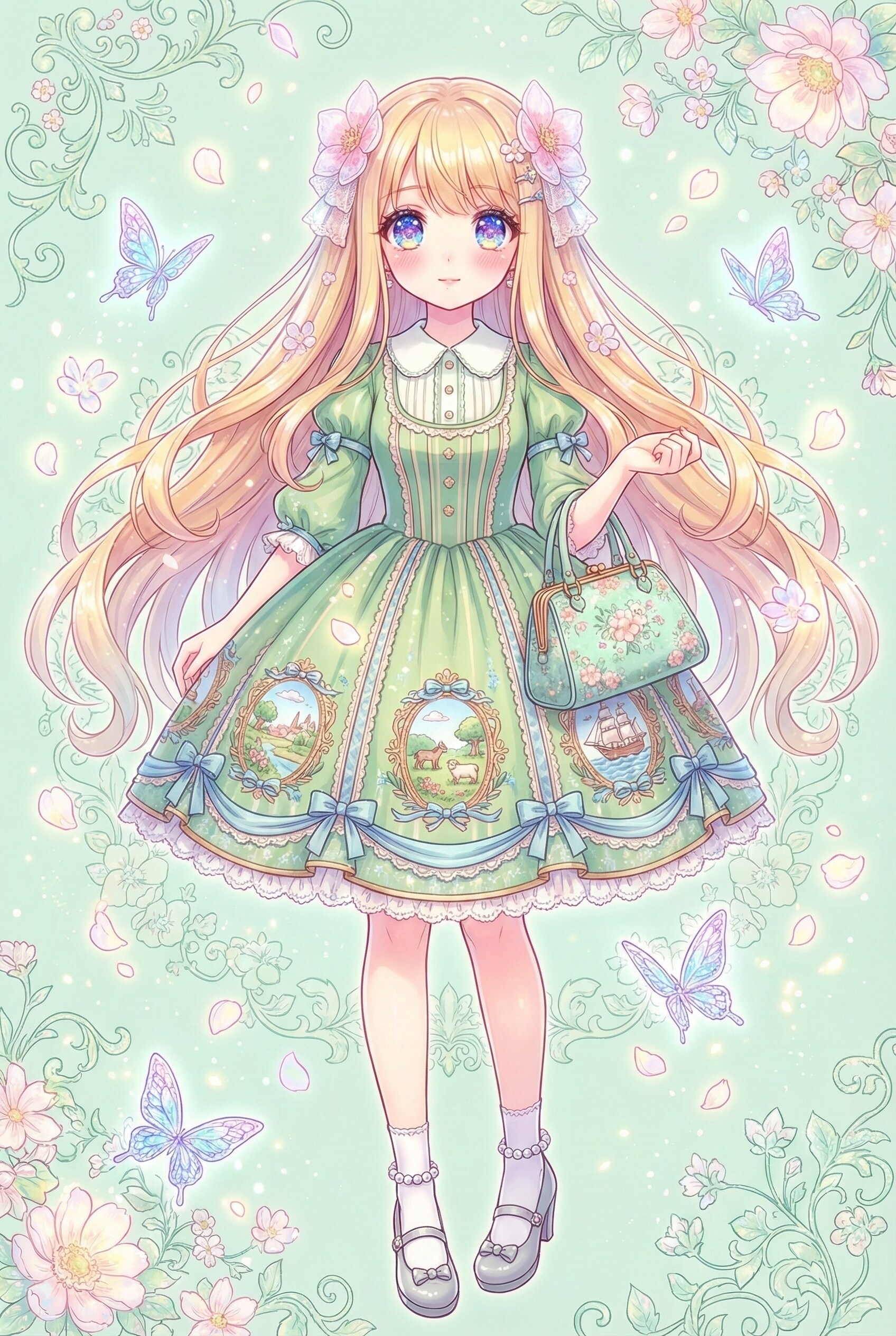 翠光の花園の少女