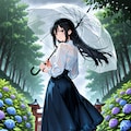 紫陽花の小径 5枚目