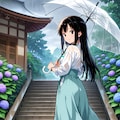紫陽花の小径 4枚目