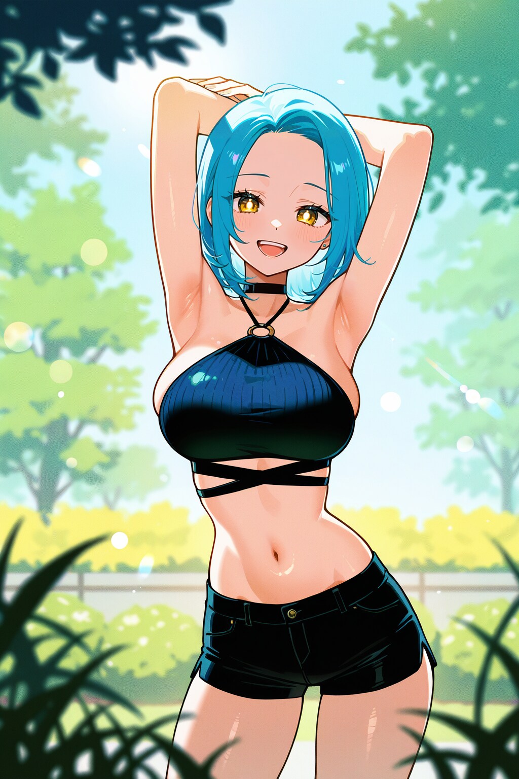 ホルターネックお姉さん