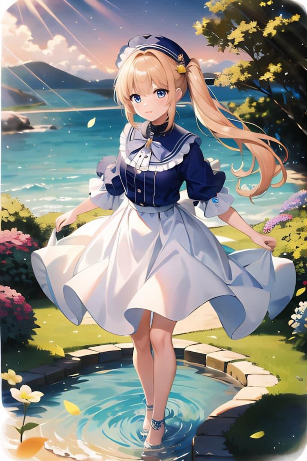 暑いと水の中を歩いてみたくなる