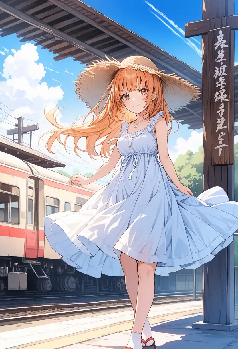 白いワンピースを着た美少女 | の人気AIイラスト・グラビア