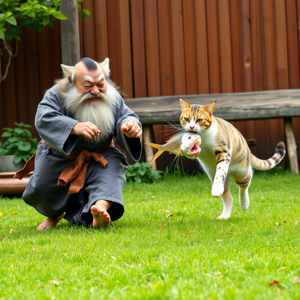ドラ猫追いかけるサザエ