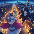 [7枚] 夜のロンドンを逃げる少女怪盗と追いかける探偵（ロリっ子大集合・一般向けの３８） 4枚目