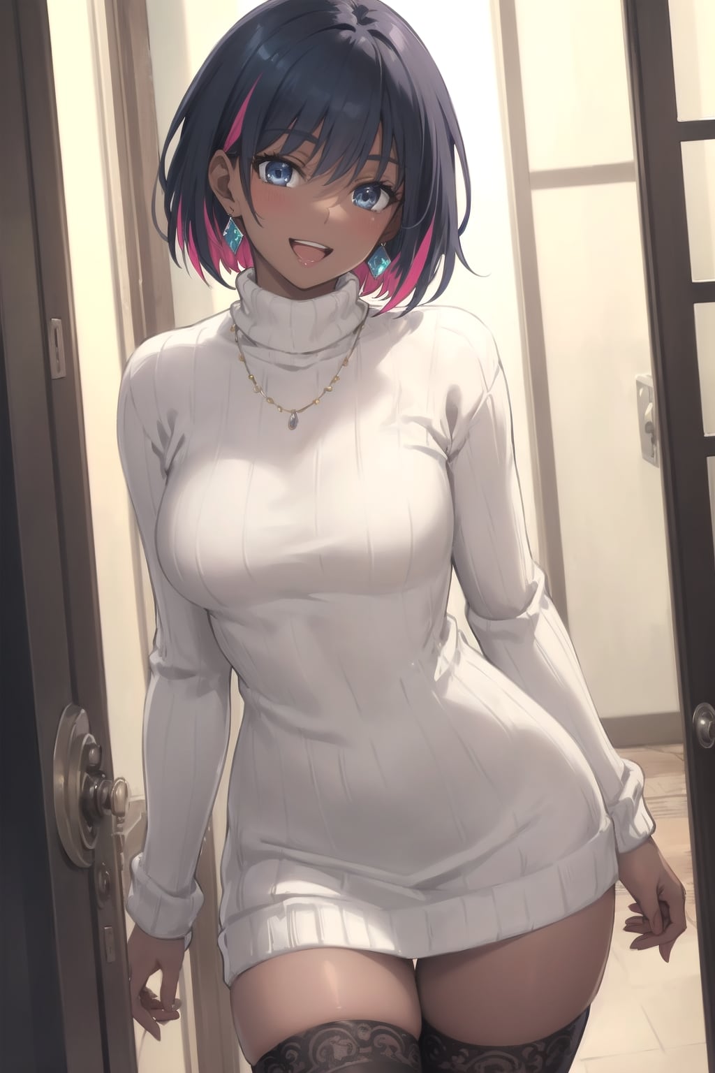 ニットセーター美女4