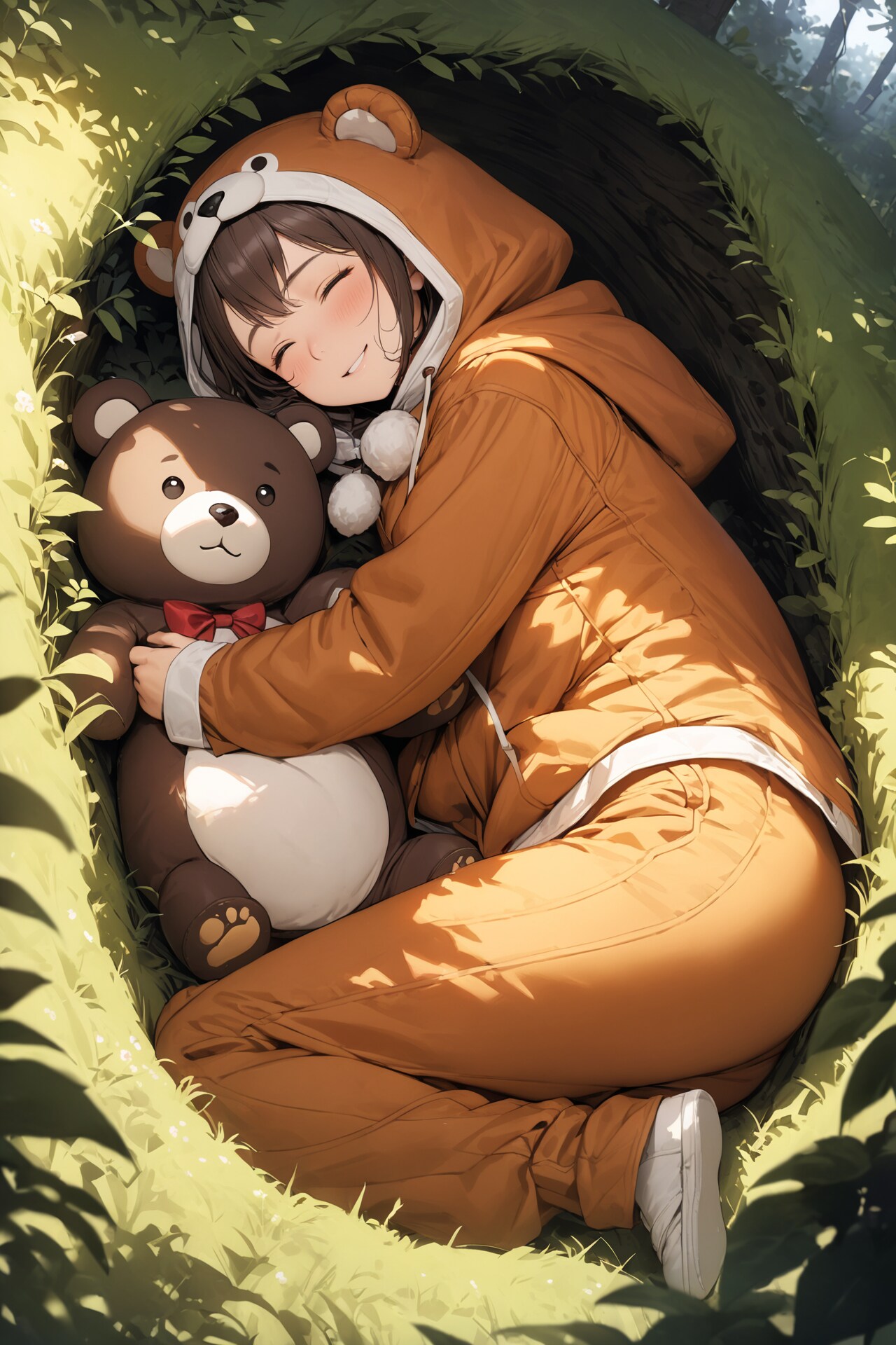 冬眠する熊娘 | の人気AIイラスト・グラビア