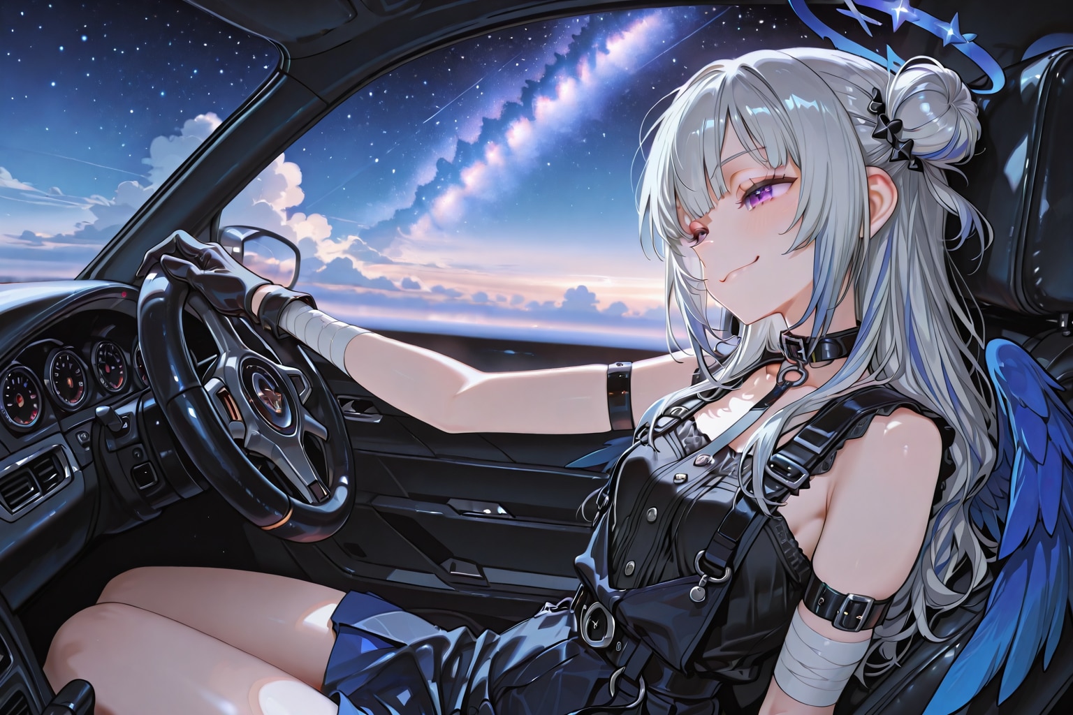 天使と天国をドライブ中。 | の人気AIイラスト・グラビア